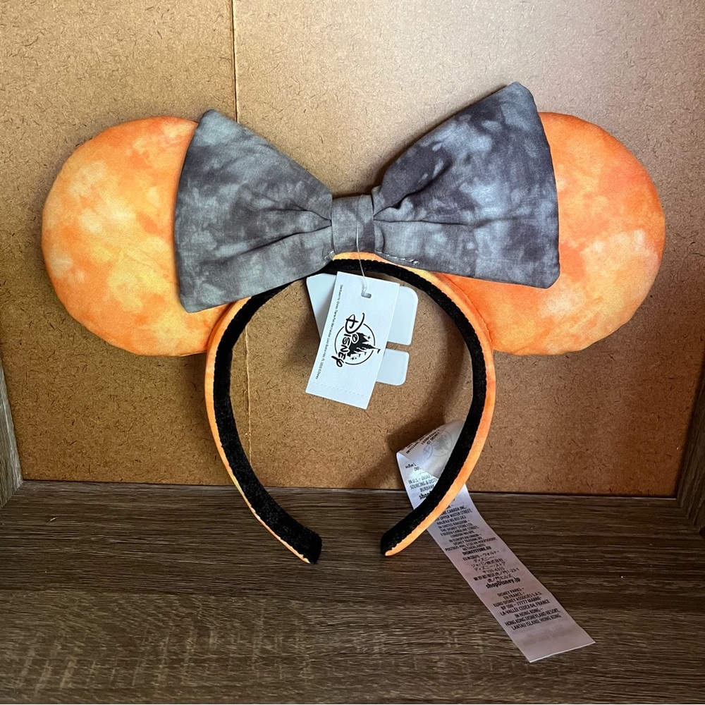 Disney 2022 Halloween Tie Dye Mickey Minnie Mouse Ears Headband Adult NWT